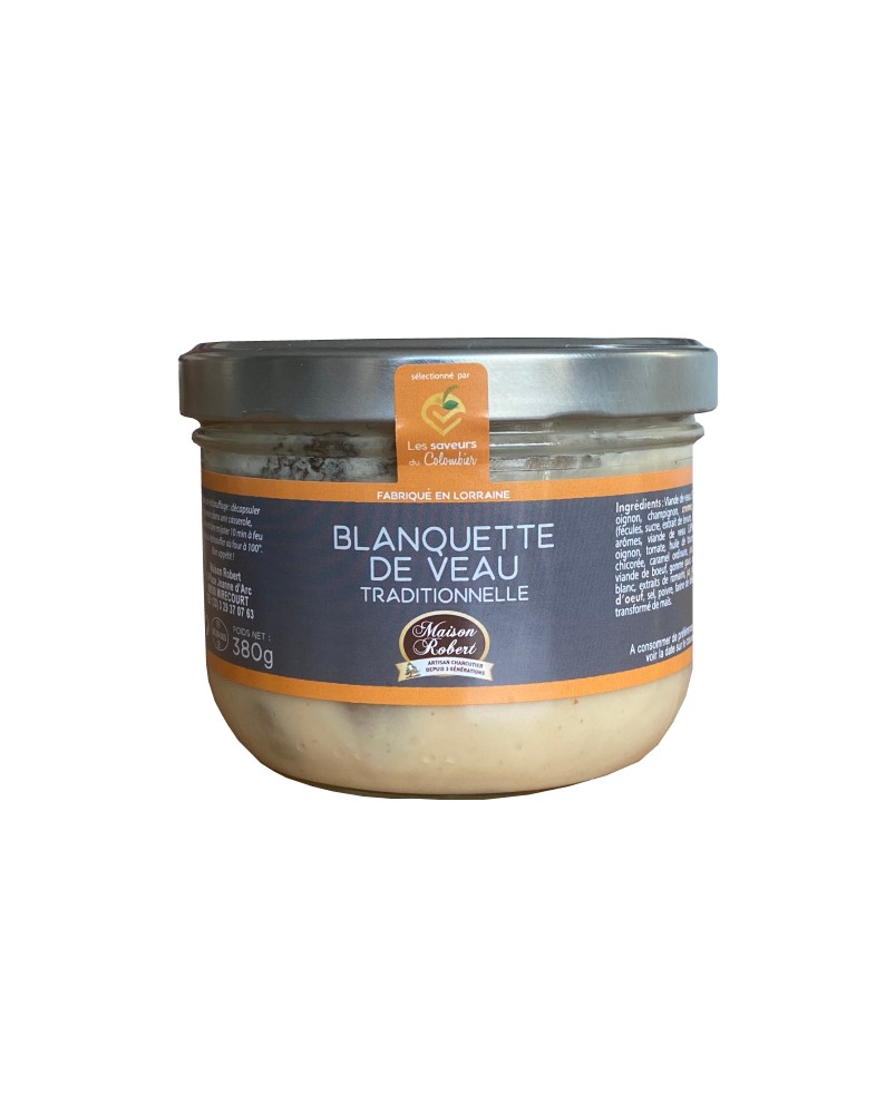 Plat cuisiné artisanal · Blanquette de veau · Se conserve 1 an