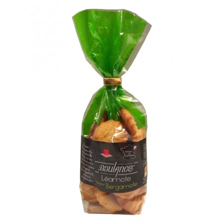 Léamote, sablés à la bergamote 100g, produit par la maison Boulanger (Allain, 54)