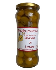 Mirabelles de Lorraine conservées au sirop, produites par le Jardin de Lorraine (Billy-sous-les-Côtes, 55)