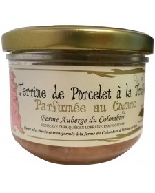 Terrine de porcelet à la truffe de Lorraine et au cognac, produite par la Ferme du Colombier (Villote-sur-Aire, 55)