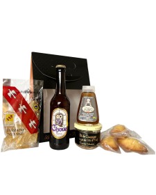 Panier garni Petits Plaisirs, assortiment de produits artisanaux lorrains