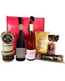 Panier garni Le frais groumand, assortiment de produits du terroir lorrain