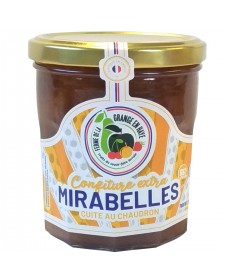 confiture de mirabelle, produite par le domaine de la Grade en Haye (Villecey-sur-Mad, 54)