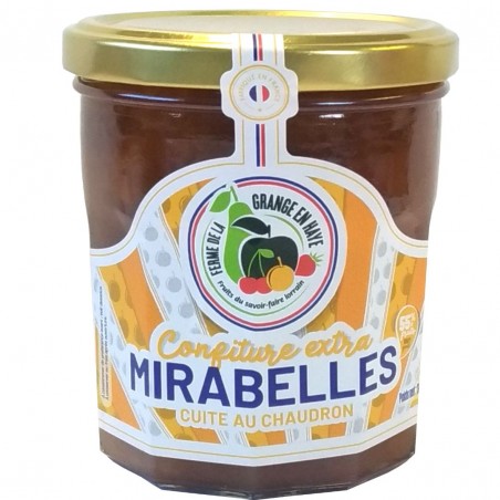 confiture de mirabelle, produite par le domaine de la Grade en Haye (Villecey-sur-Mad, 54)