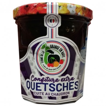 confiture de quetsches, produite par le domaine de la Grade en Haye (Villecey-sur-Mad, 54)