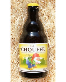 Bière belge La Chouffe 33cl, produite par la brasserie d'Achouffe (Belgique)