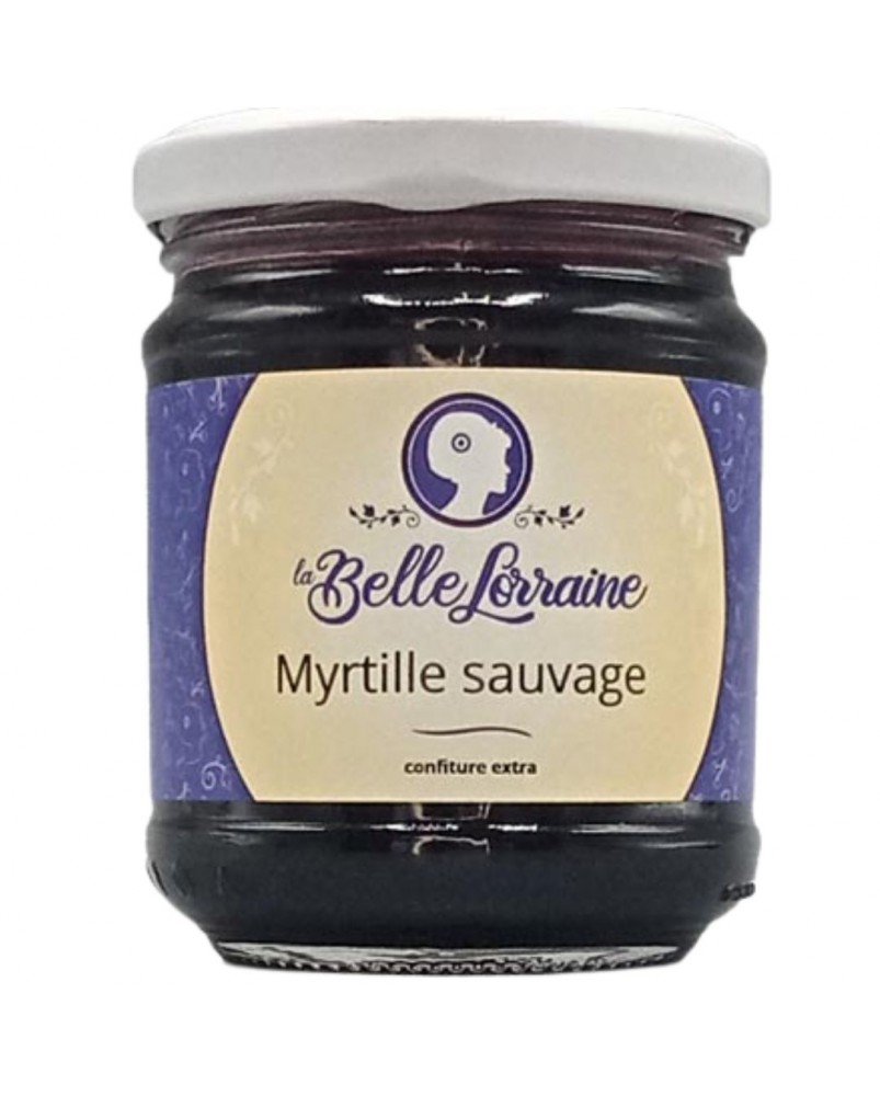 Confiture La Belle Lorraine à la myrtille sauvage, produite par les Confiture de la Hoube