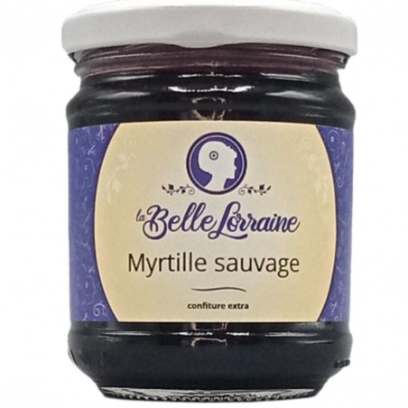 Confiture La Belle Lorraine à la myrtille sauvage, produite par les Confiture de la Hoube