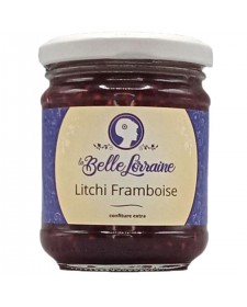Confiture artisanale La Belle Lorraine de Litchi Framboise, produite par Les Confitures de la Hoube (57)
