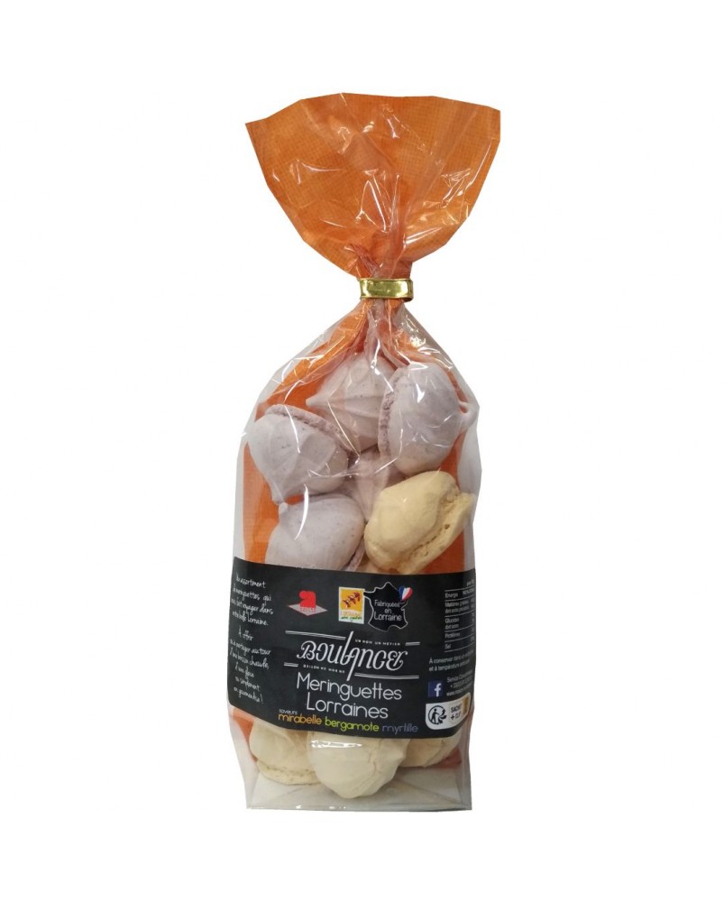 Meringuettes lorraines 60g, produites par la Maison Boulanger à Allain (54)