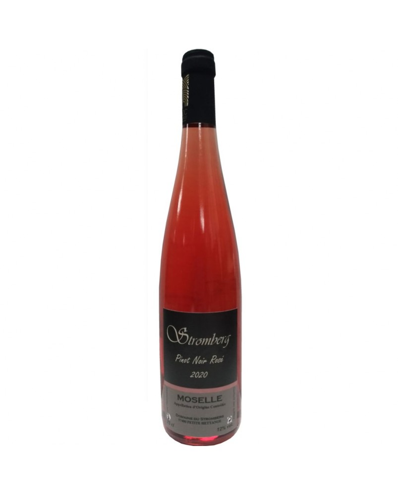 Vin Pinot noir rosé de Moselle, produit par le domaine de Stromberg (57)