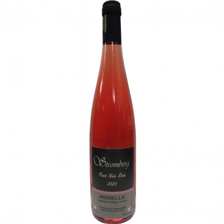 Vin Pinot noir rosé de Moselle, produit par le domaine de Stromberg (57)