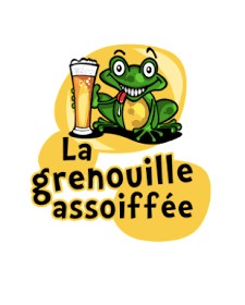 Bière blonde La Grenouille Assoiffée 3 houblons, fabriqué en Lorraine à Vahl-lès-Bénestroff (57)