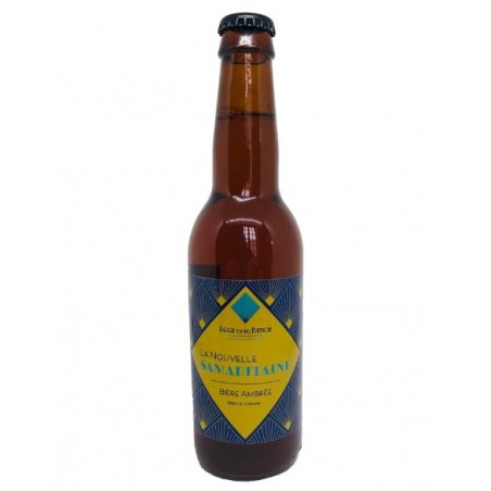 Bière ambrée bio Samaritaine 33cl, produite par la brasserie Beer of no Nation dans les Vosges (88)