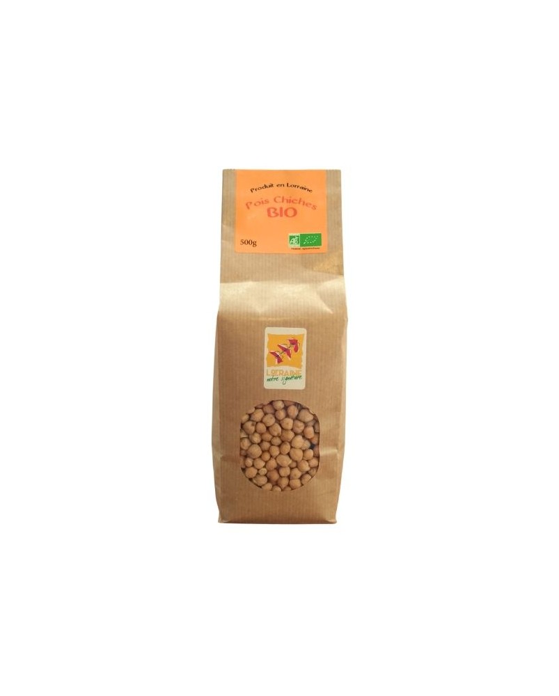 Pois chiches bio 500g, produit par l'Huilerie d'Ormes en Lorraine (54)