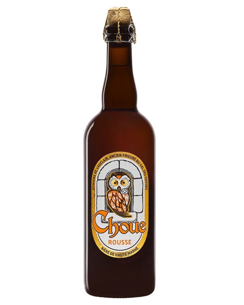 Bière rousse 75cl, produite par la brasserie de Vauclair en Haute-Marne (52)