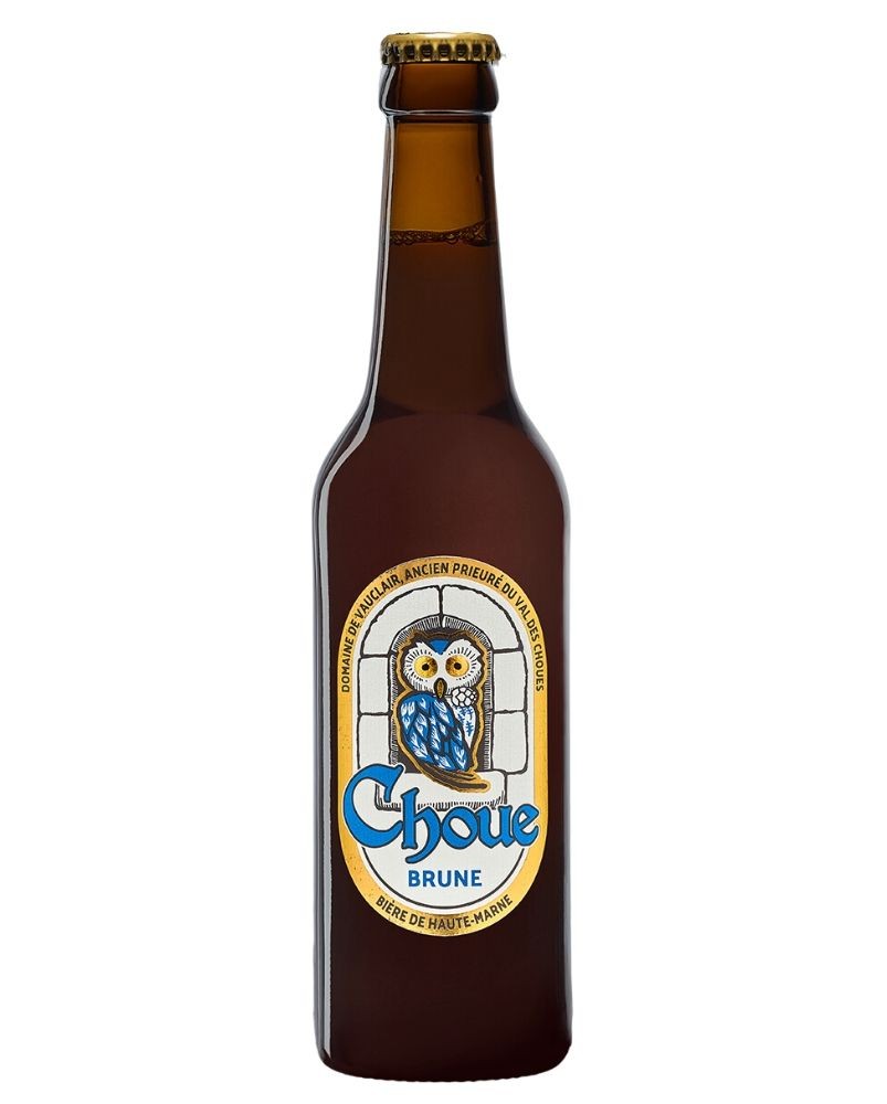 Bière Choue brune 33cl, produite par la brasserie de Vauclair en Haute-Marne (52)