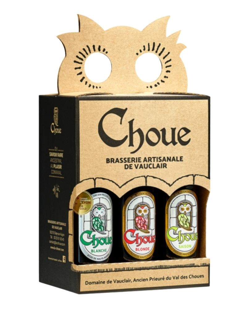 Coffret 6 bières Choue, produites par la brasserie Vauclair (52)