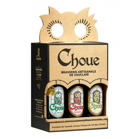 Coffret 6 bières Choue, produites par la brasserie Vauclair (52)