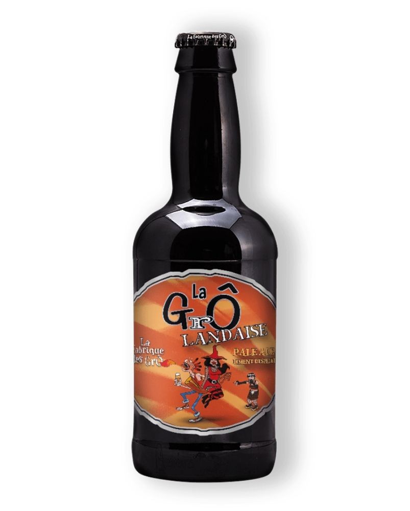 Bière Grô Landaise 33cl, produite par la brasserie La Fabrique des Grô à Maxéville (54)
