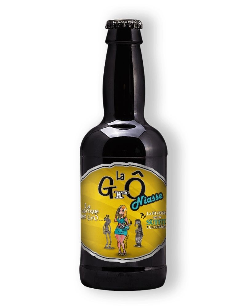Bière Grô Gniasse 33cl, produite par la brasserie La Fabrique des Grô à Maxéville (54)