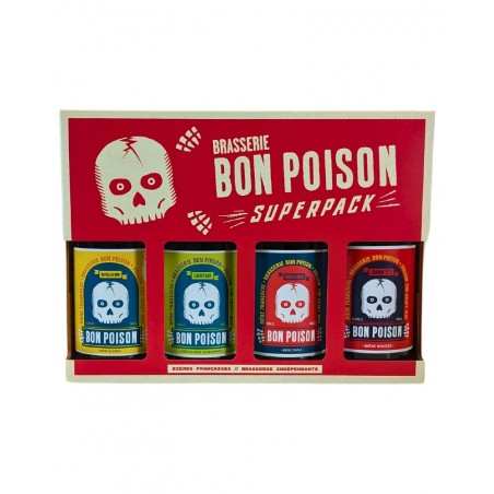 Coffret 4 bières Bon Poison, produit à Metz en Moselle (57)