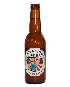 Bière Amazing brut IPA 33cl, produite par la brasserie de Marcoussis OX Beer