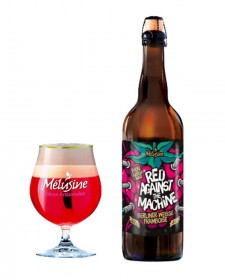 Bière à la framboise Red Against the Machine 75cl, produite par la brasserie Mélusine à Chambretaud en Vendée (85)