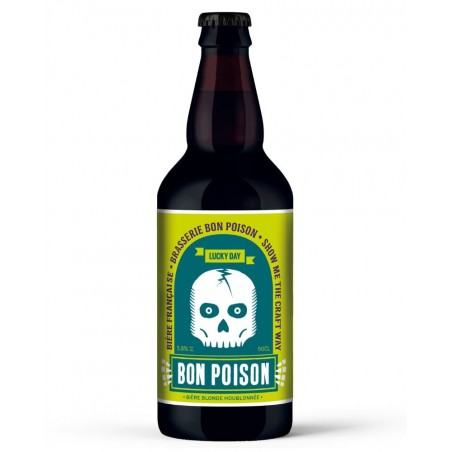 Bière Bon Poison IPA 50cl, produite par la brasserie Bon Poison à Metz (57, Moselle)