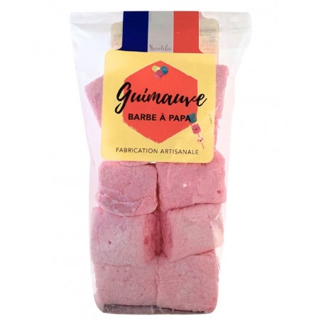 Guimauves artisanales saveur barbe à papa, sachet de 100g, produites par Sweetilie à Eloyes dans les Vosges (88)