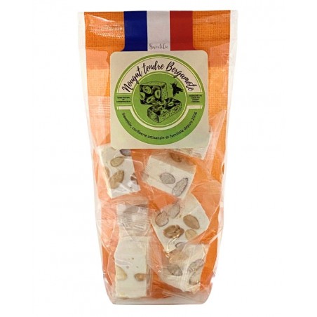 Nougat artisanal à la bergamote, sachet de 75g, produit par Sweetilie à Eloyes dans les Vosges (88)