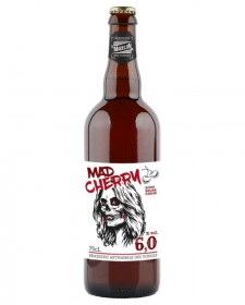 Bière brune à la cerise Mad Cherry 75cl, produite par la brasserie de la Madelon des Vosges en Lorraine