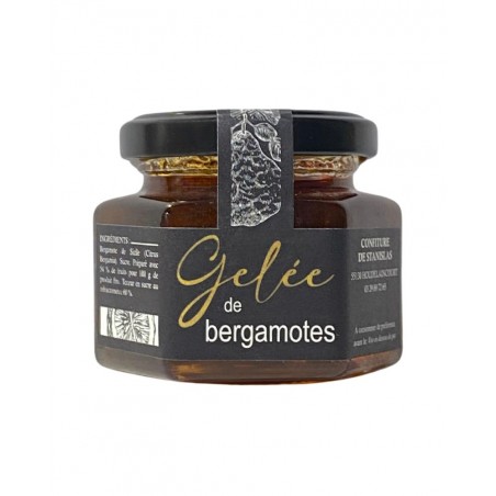 Gelée de bergamotes 100g, produite par Les Confitures de Lorraine à Houdelaincourt dans la Meuse