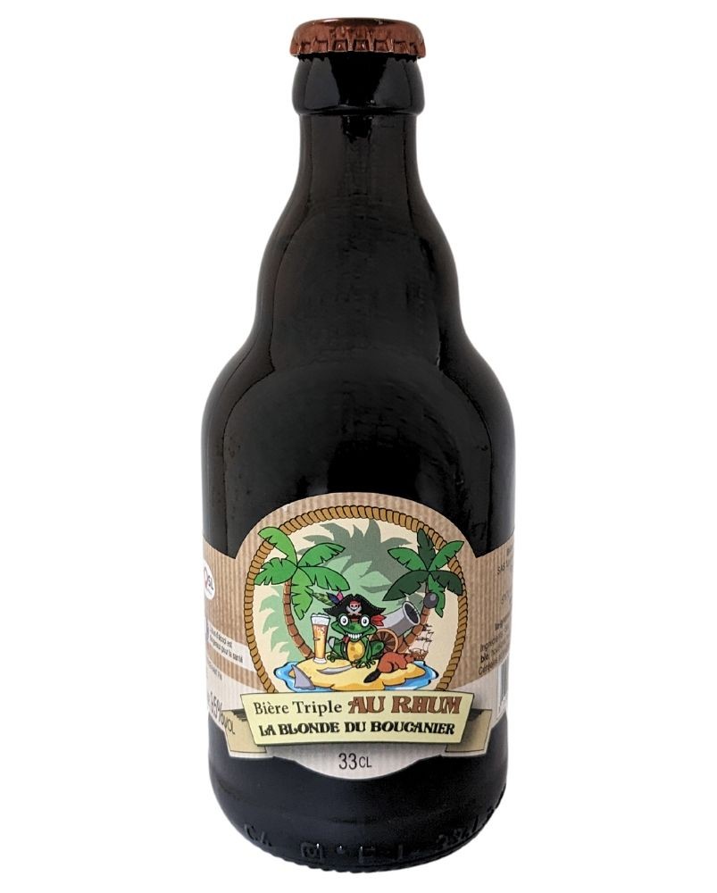 Bière artisanale au rhum La Blonde du Boucanier 33cl, produite par la brasserie de la Grenouille Assoiffée (57)