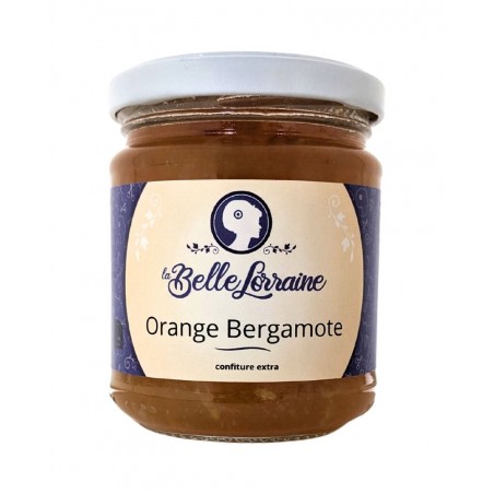 Confiture artisanale de Lorraine d'orange et de bergamote produite par Les Confitures de la Hoube