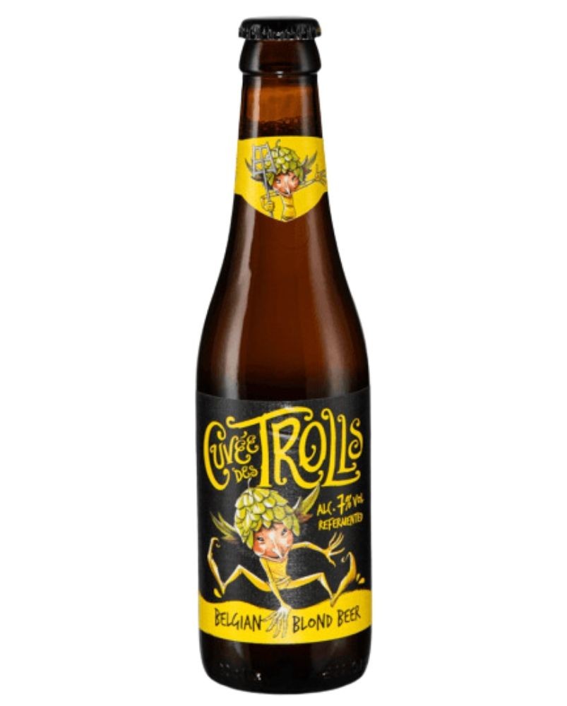 Bière blonde Cuvée des Trolls, produite par la brasserie Dubuisson (Belgique)