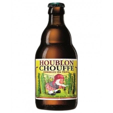 Bière belge Houblon Chouffe 33cl, produite par la brasserie d'Achouffe