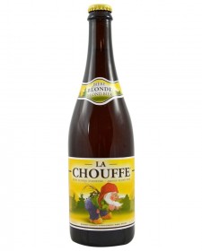 Bière belge La Chouffe 75cl, produite par la brasserie d'Achouffe (Belgique)