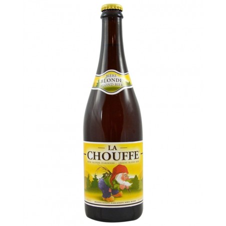 Bière belge La Chouffe 75cl, produite par la brasserie d'Achouffe (Belgique)