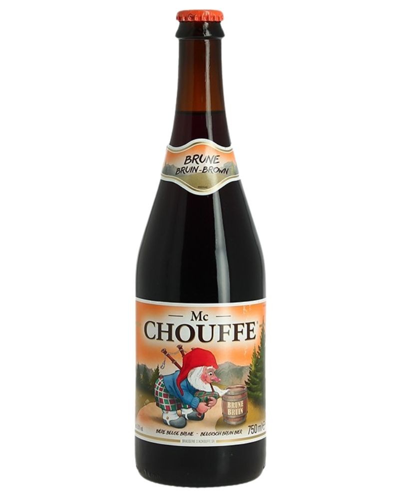 Bière brune belge Mc Chouffe 75cl, produite par la brasserie d'Achouffe