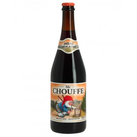 Bière brune belge Mc Chouffe 75cl, produite par la brasserie d'Achouffe