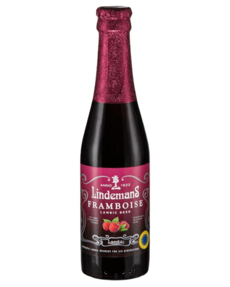 Bière belge à la framboise de la brasserie Lindemans (Vlazenbeek, Belgique)