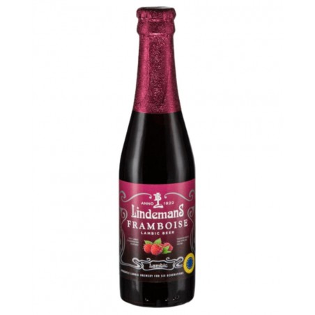 Bière belge à la framboise de la brasserie Lindemans (Vlazenbeek, Belgique)