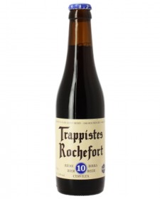 Bière belge Trappistes Rochefort 10, produite à l'abbaye de Notre-Dame de St-Rémy (Rochefort, Belgique)