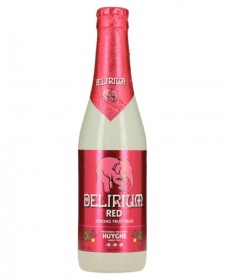 Bière belge Delirium rouge 33cl, produite pas la brasserie Huyghe
