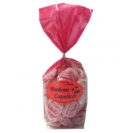 Bonbons saveur coquelicot 200g, produits par la confiserie Perrin (54)