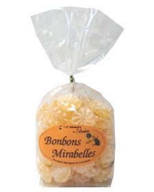 Bonbons arôme mirabelle, produits en Lorraine par la confiserie Perrin (54)