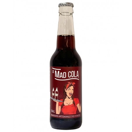 Coca lorrain Cola des Vosges le Mad Cola 33cl, produit par la brasserie vosgienne la Madelon (88)