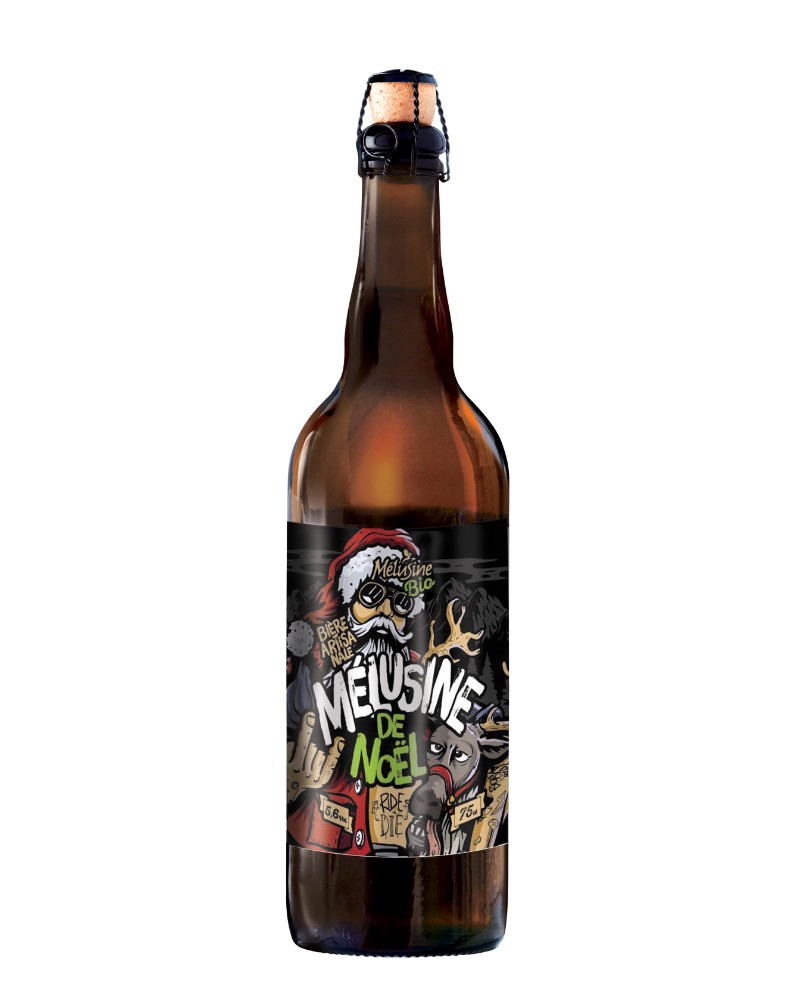 bière de Noël bio Mélusine de Noël 75cl, produite dans le 85 bière de Noël bio Mélusine de Noël 75cl, produite dans le 85