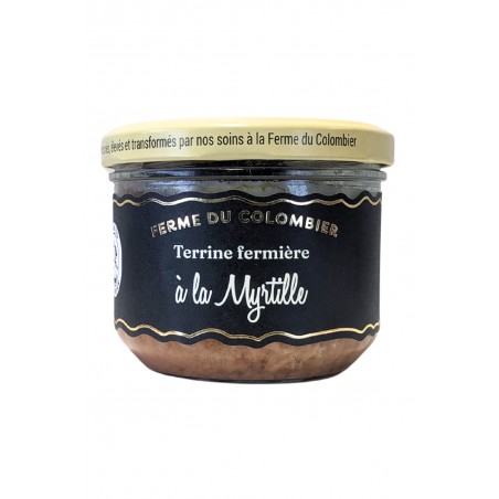 Pâté de campagne à la myrtille des Vosges, produit par la Ferme du Colombier (Villote-sur-Aire, 55)